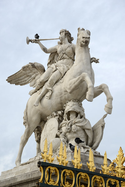 La Renomme monte sur Pgas - Fame Mounted on Pegasus, 1702, Antoine Coysevox, Jardin der Tuileries