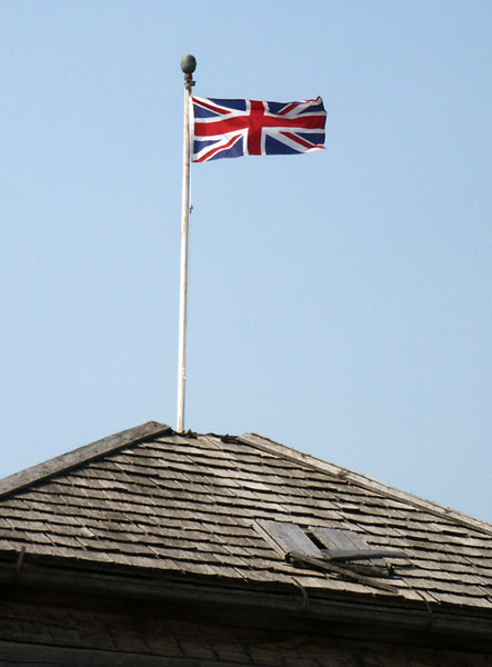 Union Jack over Fort Macleod