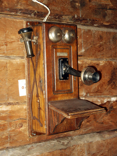 Antique telephone, Bar U Ranch