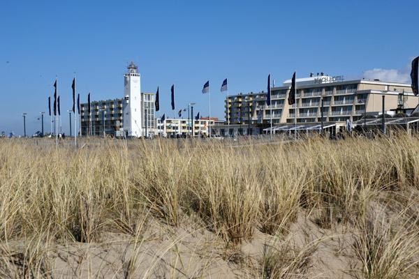 Dunes, Beach Hotel and Lighthouse, Noordwijk aan Zee