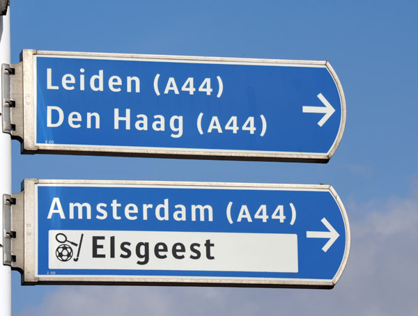 A44 to Leiden, Den Haag and Amsterdam