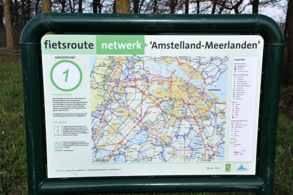 Map of the Fietsroute Netwerk 'Amstelland-Meerlanden'