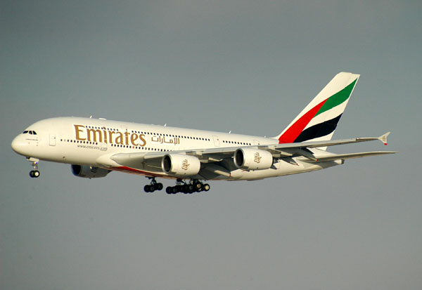 A380 on final approach