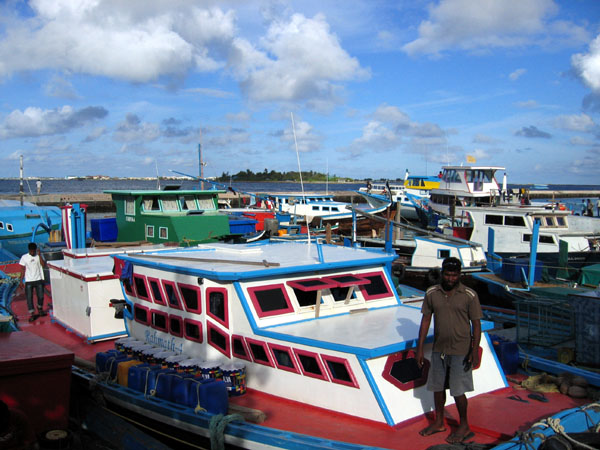 Fishing harbor on the north side of Male'