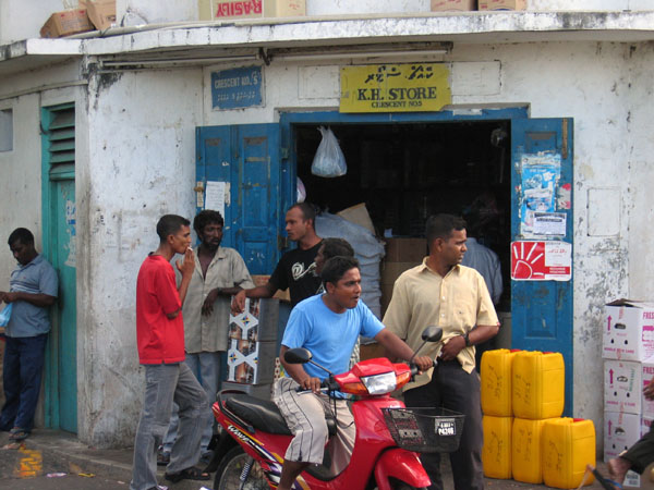 Market district of Male' near the Fishing Harbor