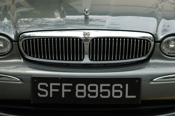 Jaguar with Singapore plates