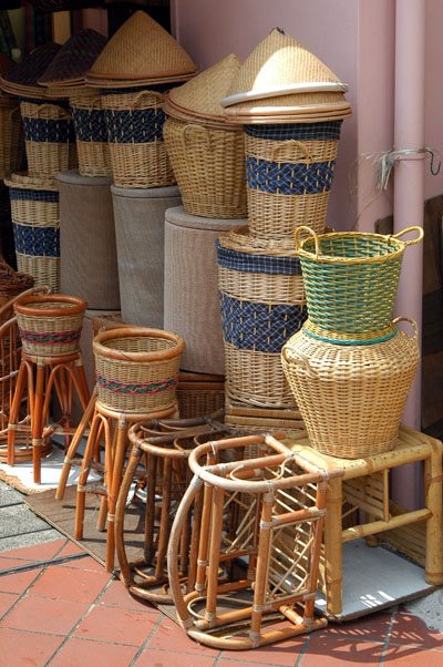 Wicker baskets and furniture, Arab St.