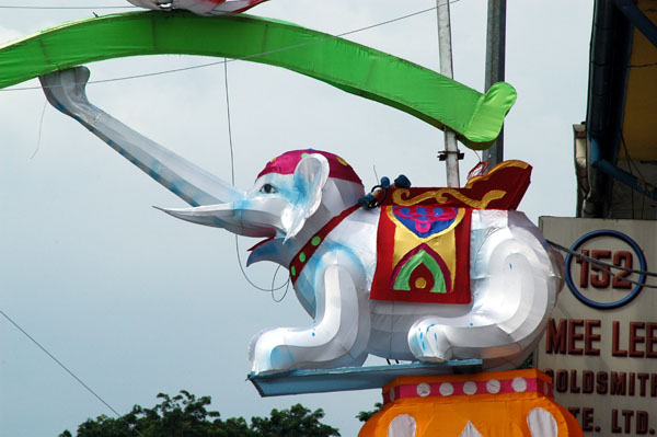 Elephant decorating Little India