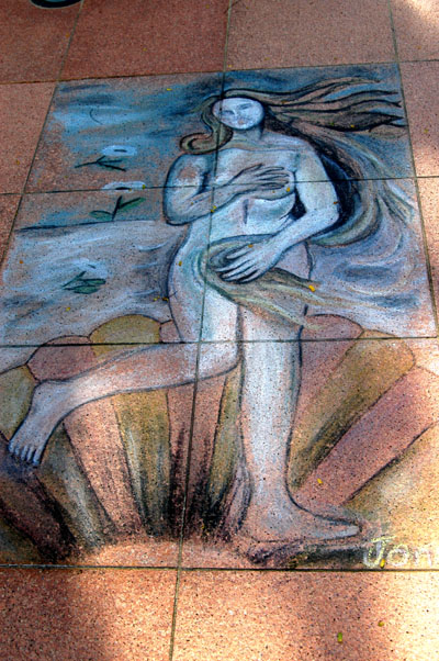 Botticelli in chalk, Singapore