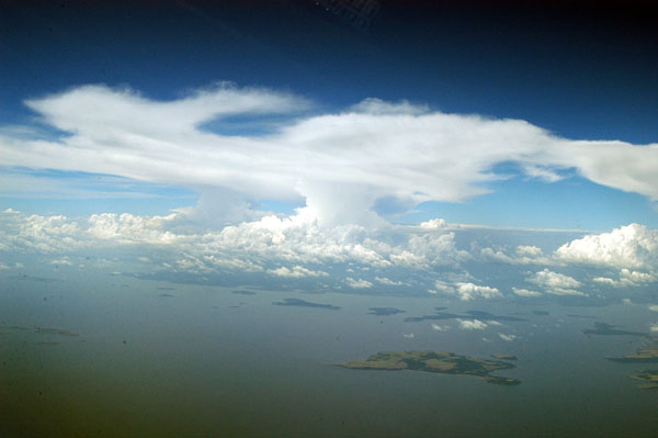 Thunderstorm over Lake Victoria, Uganda