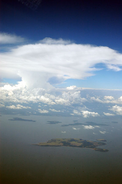 Thunderstorm over Lake Victoria, Uganda