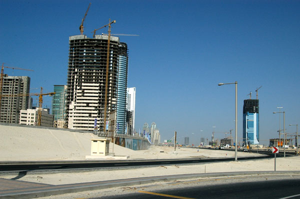 New ramp to Sheikh Zayed Road from Dubai Marina