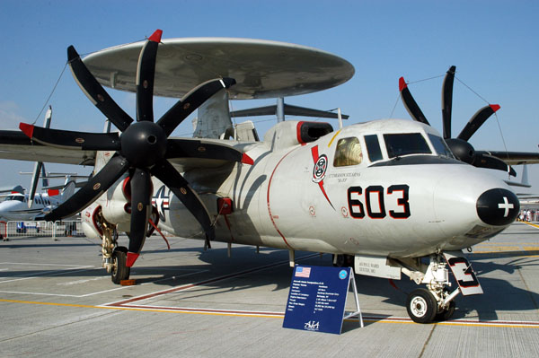 US Navy E-2C Hawkeye from the USS Theodore Roosevelt