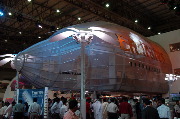 Emirates Airline booth at the Dubai Airshow 2005