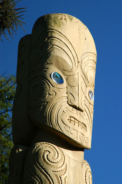 Maori sculpture, Victoria Square, Christchurch