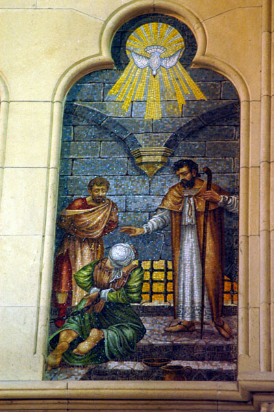 Christchurch Cathedral mosaic, Visiting the Imprisoned
