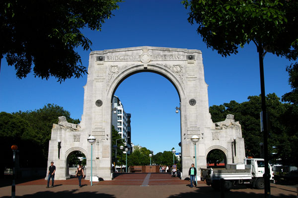 The Bridge of Remembrance war memorial, erected 1923