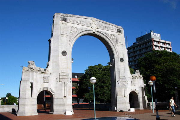 Bridge of Remembrance, Cashel Street Mall, Christchurch