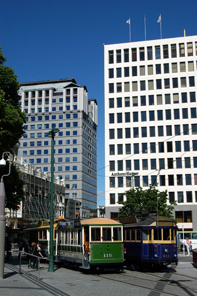 Christchurch trams, Cathedral Square