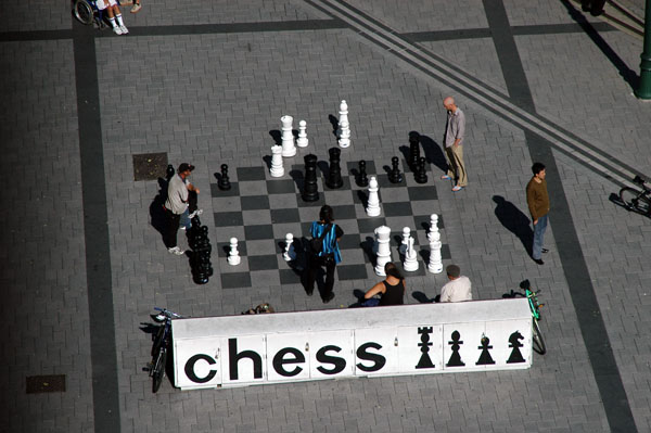 Giant chessboard, Cathedral Square