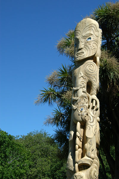 Maori Sculpture, Victoria Square, Christchurch