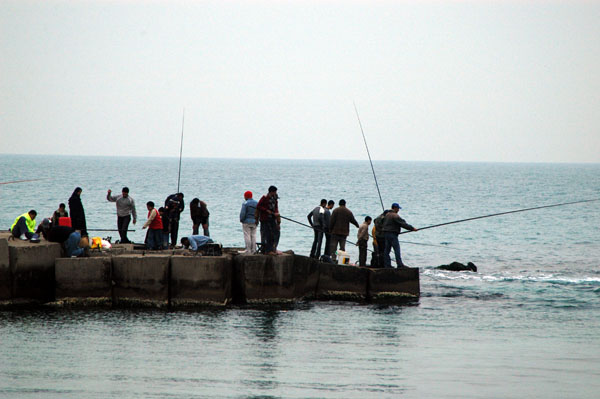 Fishermen near Qaitbey, Alexandria