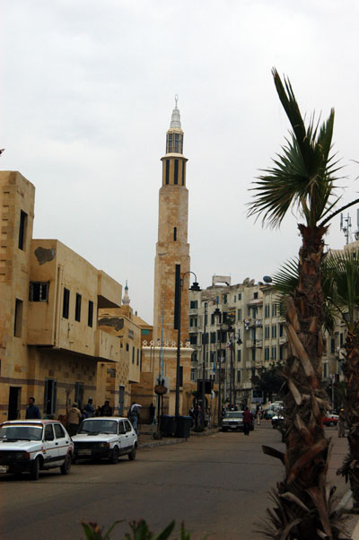 Mohammed Saeed Fars mosque at the end of the Alexandria Corniche