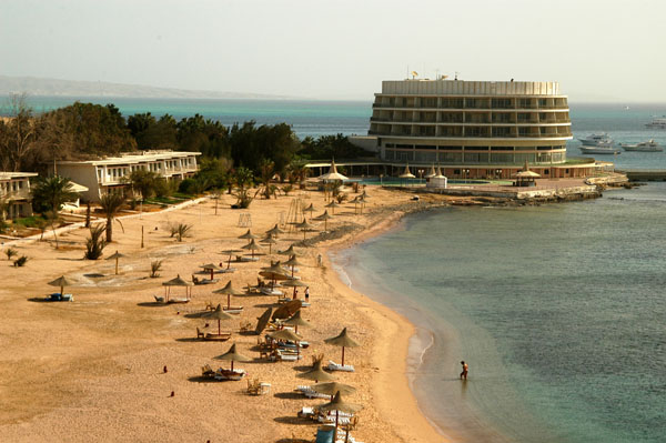 Beach north of the Marriott, Hurghada
