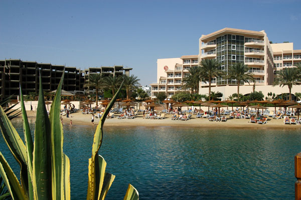Hurghada Marriott from the island