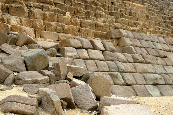 Pyramid of Menkaure (Mycerinus) the smallest of the 3 major pyrmaids