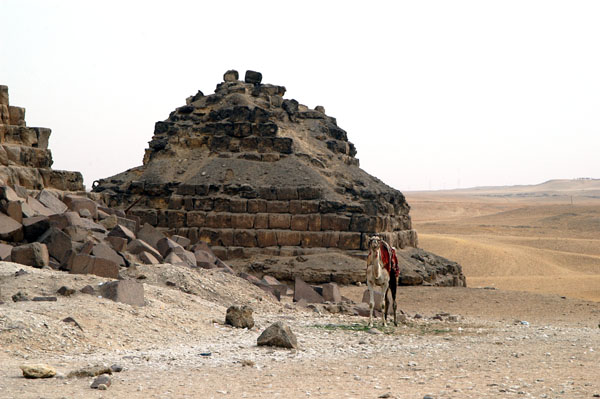 One of the Queen's Pyramids next to the Pyramid of Menkaure