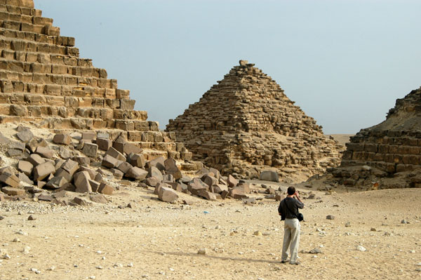 Queen's Pyramids next to the Pyramid of Menkaure