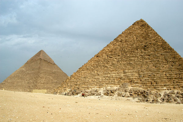 Pyramid of Menkaure (Mycerinus) with Khafre in the background