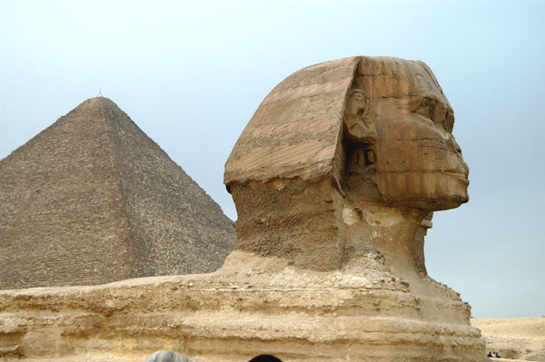 Sphinx and Pyramid of Cheops