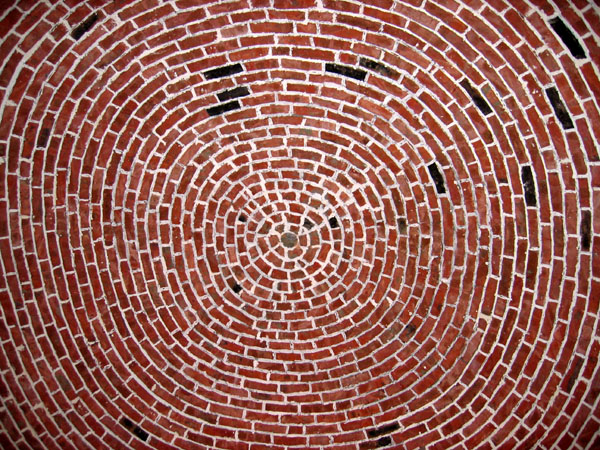 The brick domed roof of our chalet