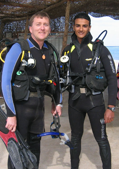 I completed my Advanced Open Water certification at Shagra Village