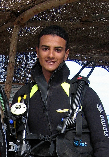 Mustafa, one of the dive instructors