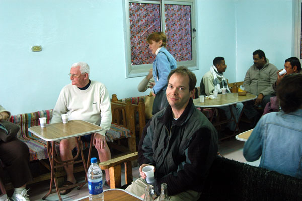 Roy in the coffeeshop