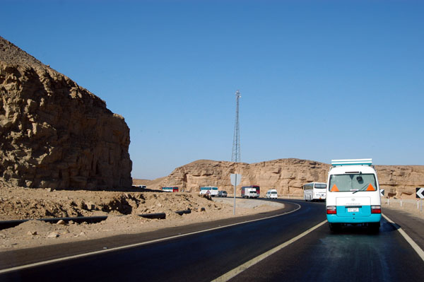 Convoy on the Safaga-Qina highway