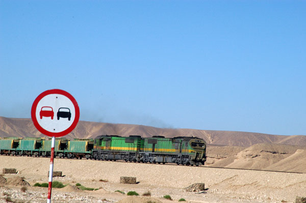 There are only freight trains on the Qina-Safaga route