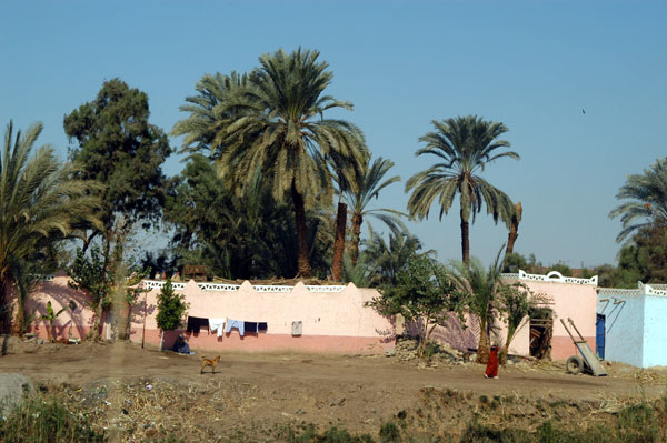 Along the canal outside Luxor
