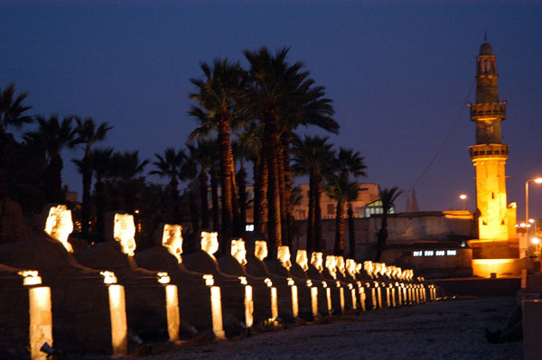 Avenue of the Spinxes leading to Karnak 3km away