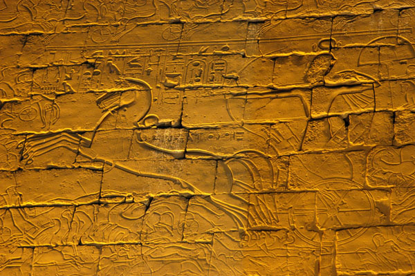 Ramses II at the Battle of Qadesh against the Hittites (1274 BC), First Pylon