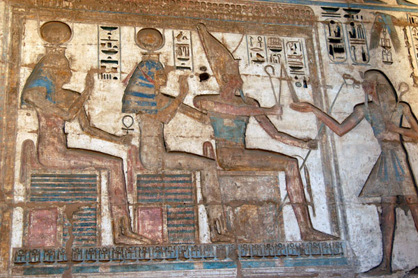 Ramses III making offerings to the gods
