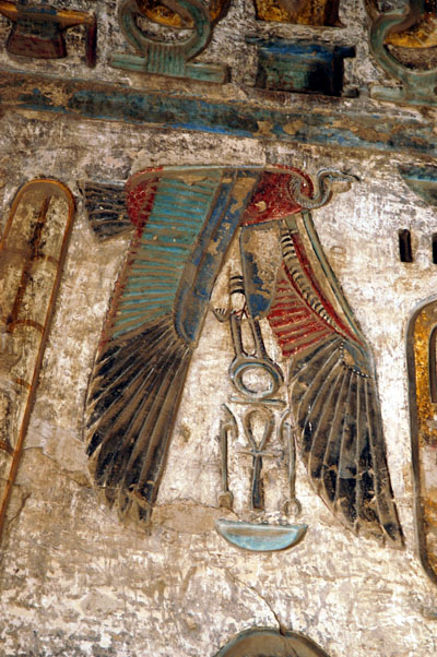 Goddess Nekhbet in form of a vulture