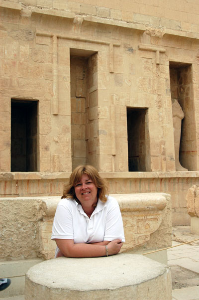 Debbie, Upper Terrace, Temple of Hatshepsut