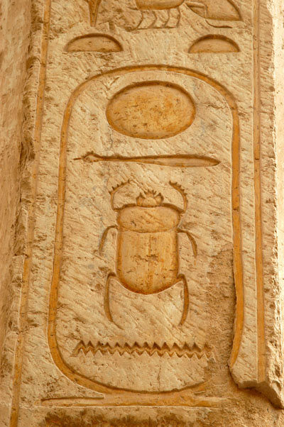 Cartouche of Thutmosis II (18th Dyn)