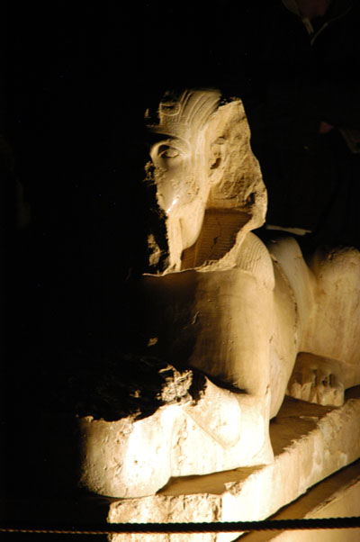 Sphinx attributed to Tutankhamun, Great Court