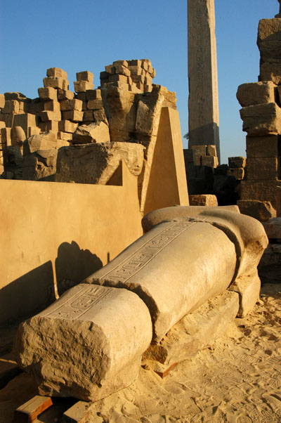 Fallen statue, Karnak