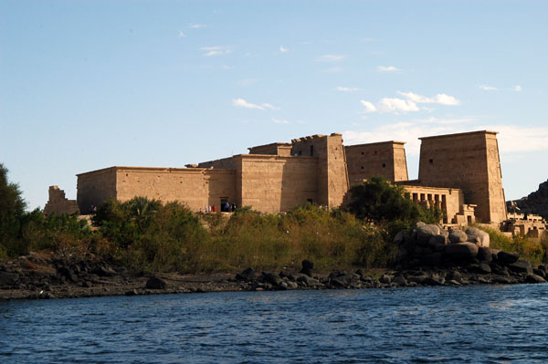 Philae Temple was moved from a different island to protect it from rising waters from old Aswan Dam